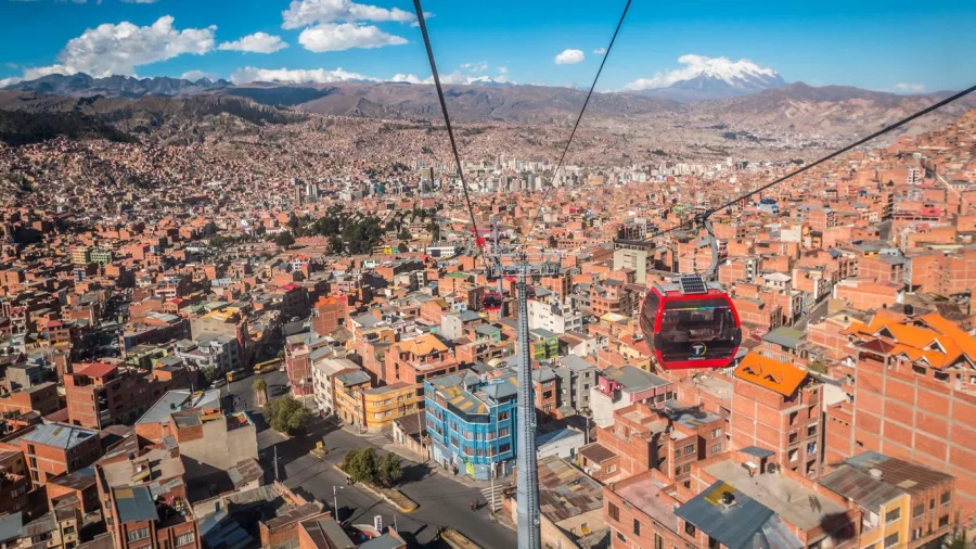 Miradores y paisaje andino de La Paz, Bolivia